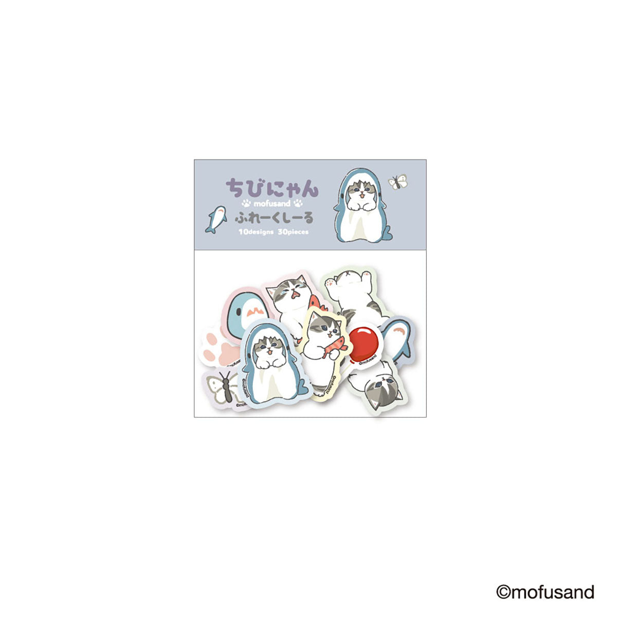 mofusand Flake Stickers Little Meow (Standing)