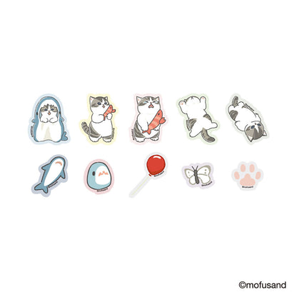 mofusand Flake Stickers Little Meow (Standing)