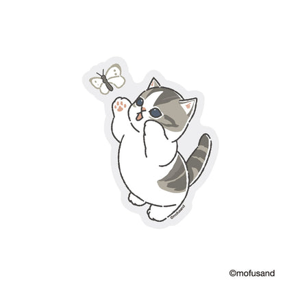 mofusand 4-Piece Sticker Set Little Meow (Sitting)