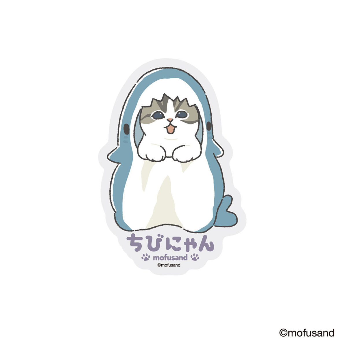 mofusand 4-Piece Sticker Set Little Meow (Standing)