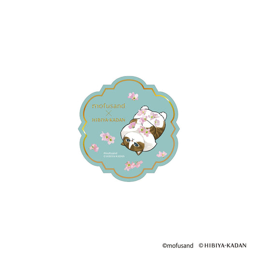 mofusand × HIBIYA-KADAN Die-Cut Sticker (Sakura)