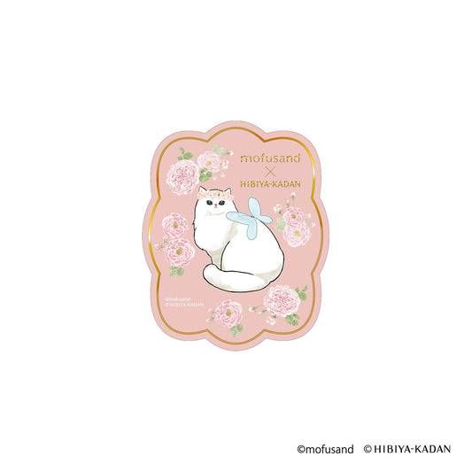 mofusand × HIBIYA-KADAN Die-Cut Sticker (Rose)