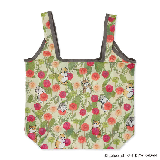 mofusand × HIBIYA-KADAN Pocket-in Eco Bag (Dahlia)