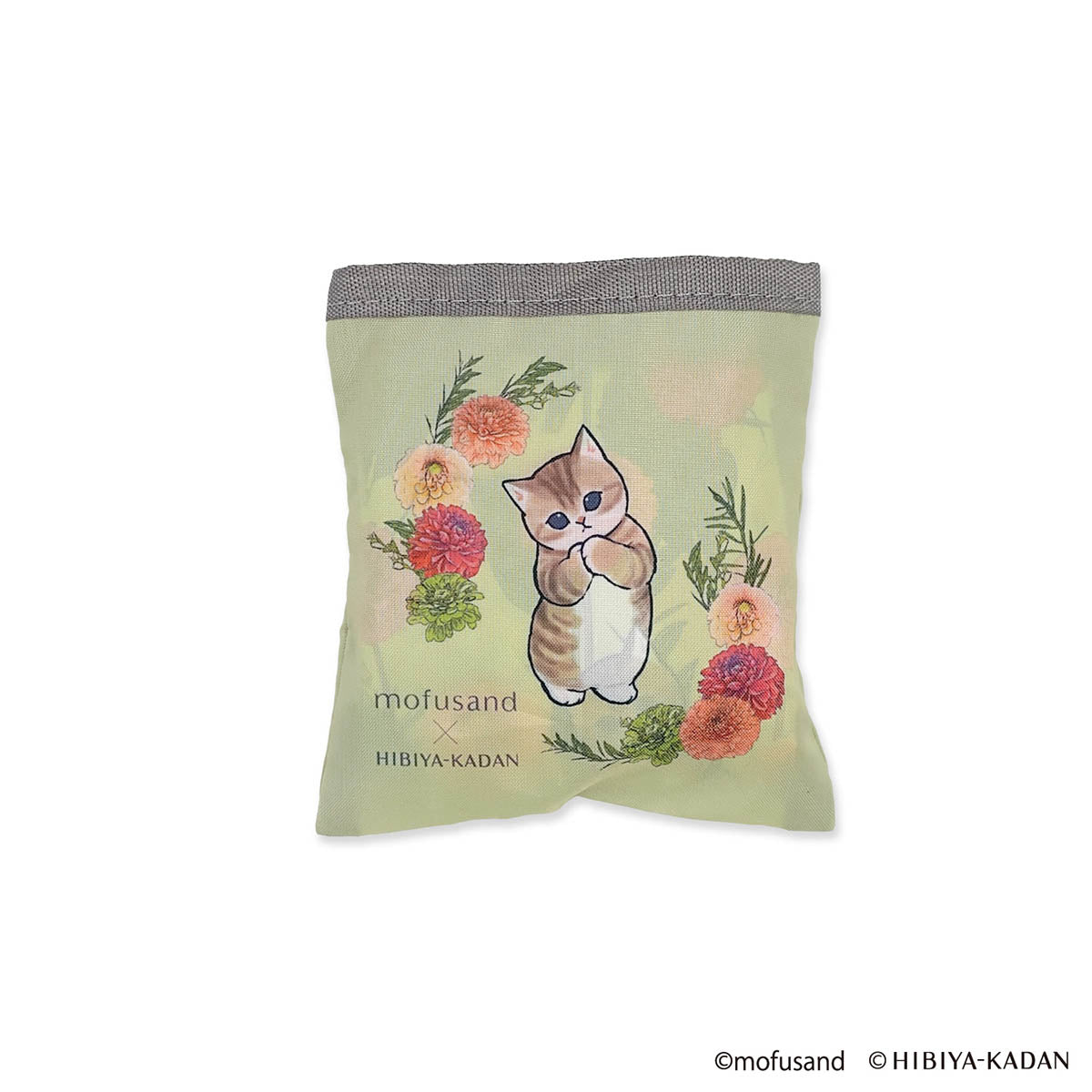 mofusand × HIBIYA-KADAN Pocket-in Eco Bag (Dahlia)