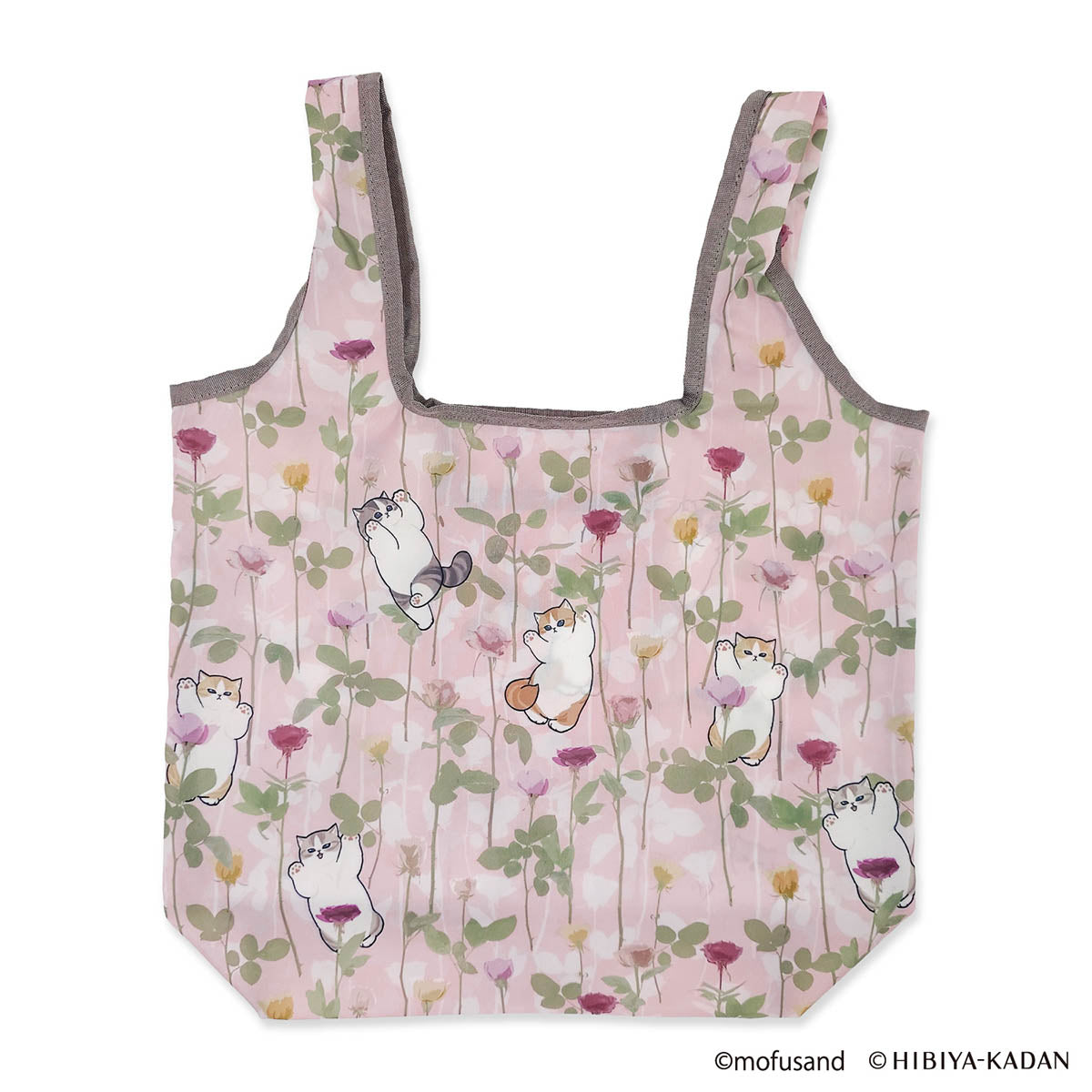 mofusand × HIBIYA-KADAN Pocket-in Eco Bag (Rose)