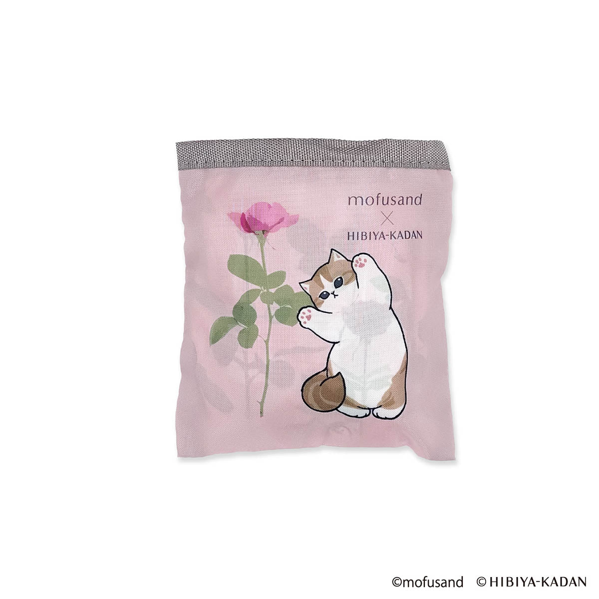mofusand × HIBIYA-KADAN Pocket-in Eco Bag (Rose)