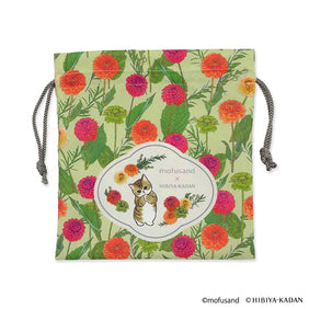 mofusand × HIBIYA-KADAN 복주머니 M (달리아)