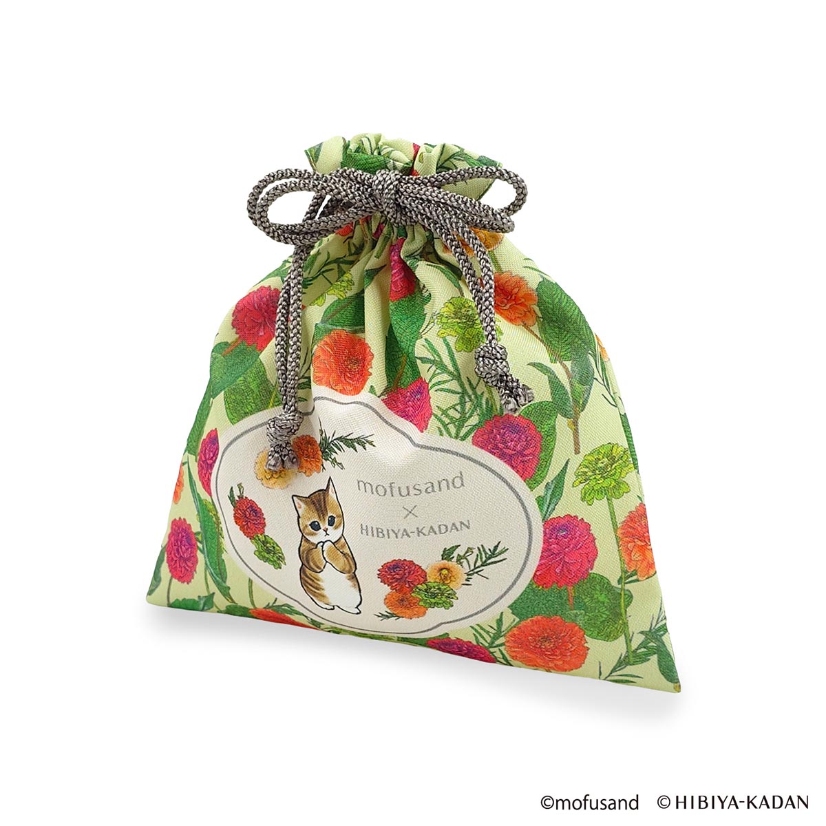 mofusand × HIBIYA-KADAN 복주머니 M (달리아)