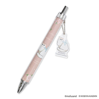 mofusand × HIBIYA-KADAN Ballpoint Pen with Charm (Rose)