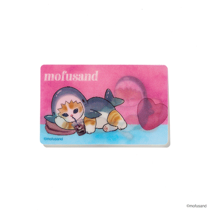 mofusand うごくステッカー(サメにゃんねそべり)