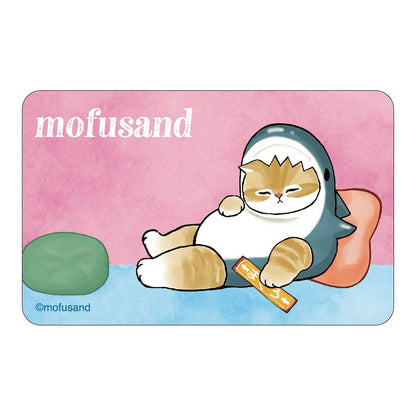 mofusand うごくステッカー(サメにゃんねそべり)