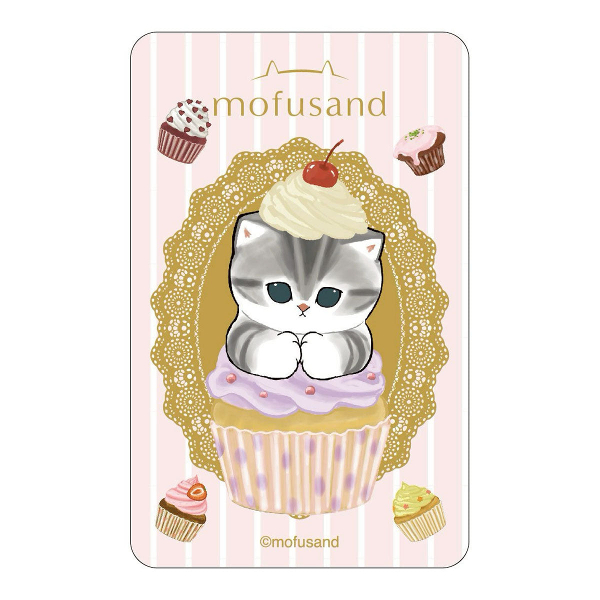 mofusand うごくステッカー(カップケーキ)