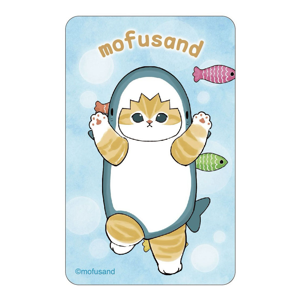 mofusand うごくステッカー(サメにゃん立ち)