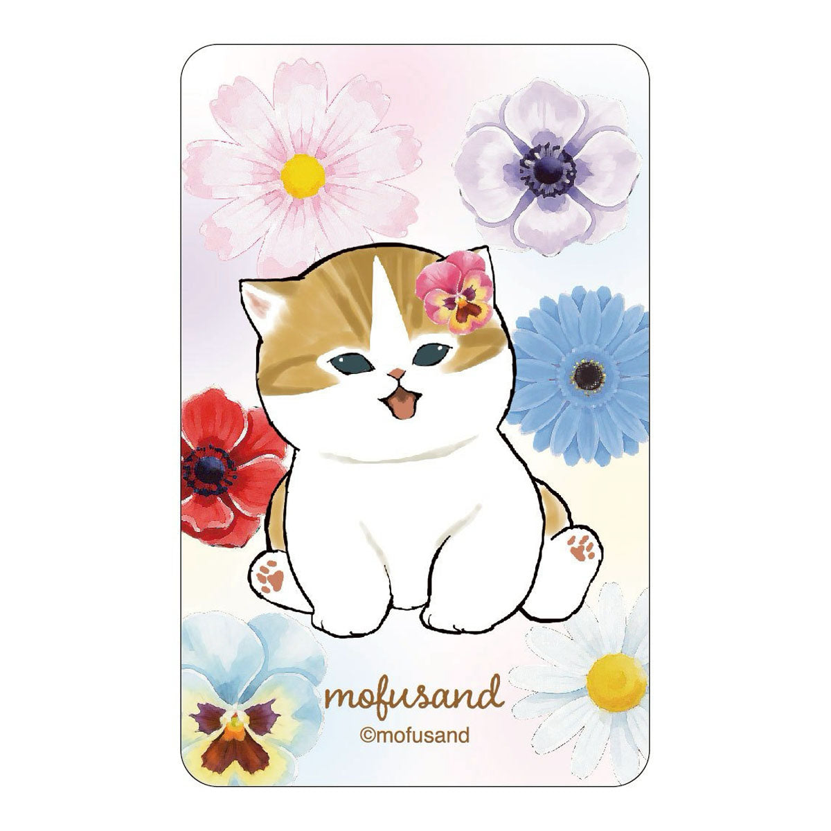 mofusand うごくステッカー(フラワー)