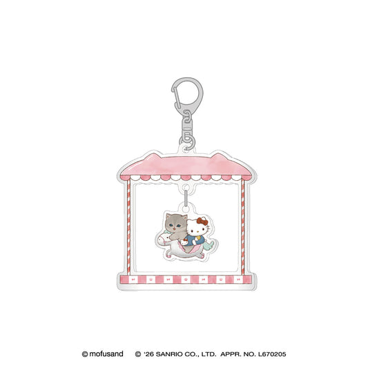 mofusand×三丽鸥 摇摆亚克力钥匙扣 (凯蒂猫)