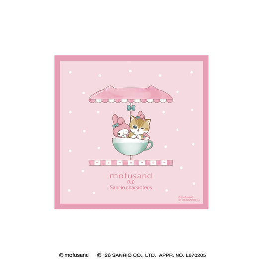 mofusand×三丽鸥 迷你毛巾 (美乐蒂)