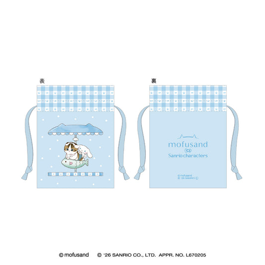 mofusand×三丽鸥 迷你束口袋 (大耳狗)