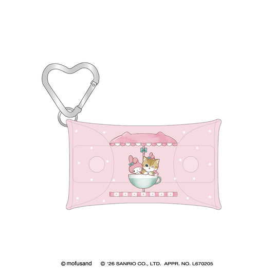 mofusand×三丽鸥 透明多功能收纳袋S (美乐蒂)