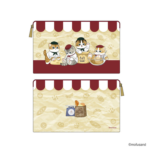 mofusand Mofumofu 烘焙坊 扁平收纳包