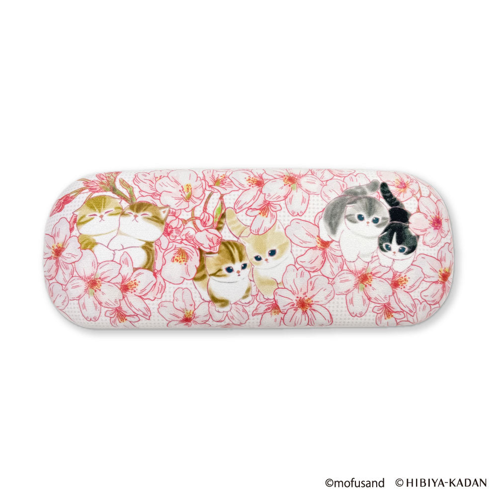 mofusand×日比谷花壇 メガネケース(ピンク)