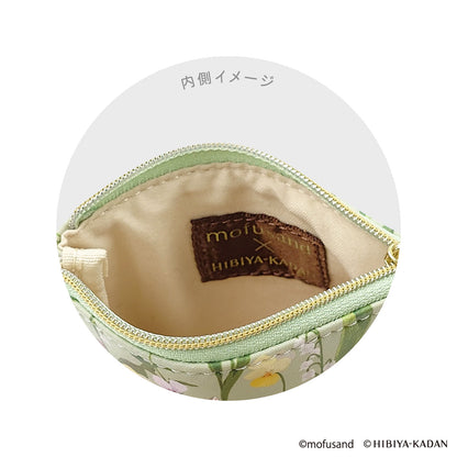 mofusand × 日比谷花坛 方形扁平收纳包（绿色）
