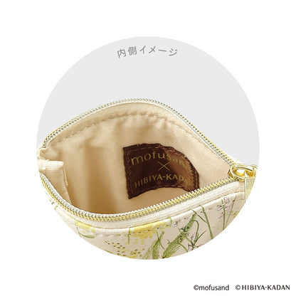 mofusand × 日比谷花壇 方形扁平收納包（黃色）
