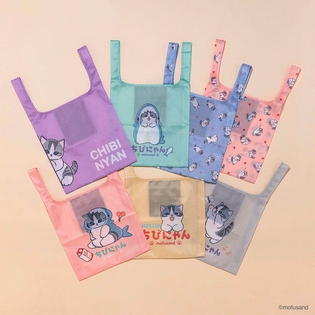 mofusand Secret Collection Eco Bag S Chibi Meow (All 7 Types)