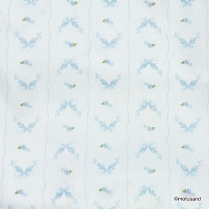 mofusand 프릴 조리개 파우치 (블루)