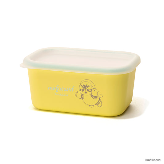 mofusand スクエアストッカースリム330ml サメにゃん(イエロー)