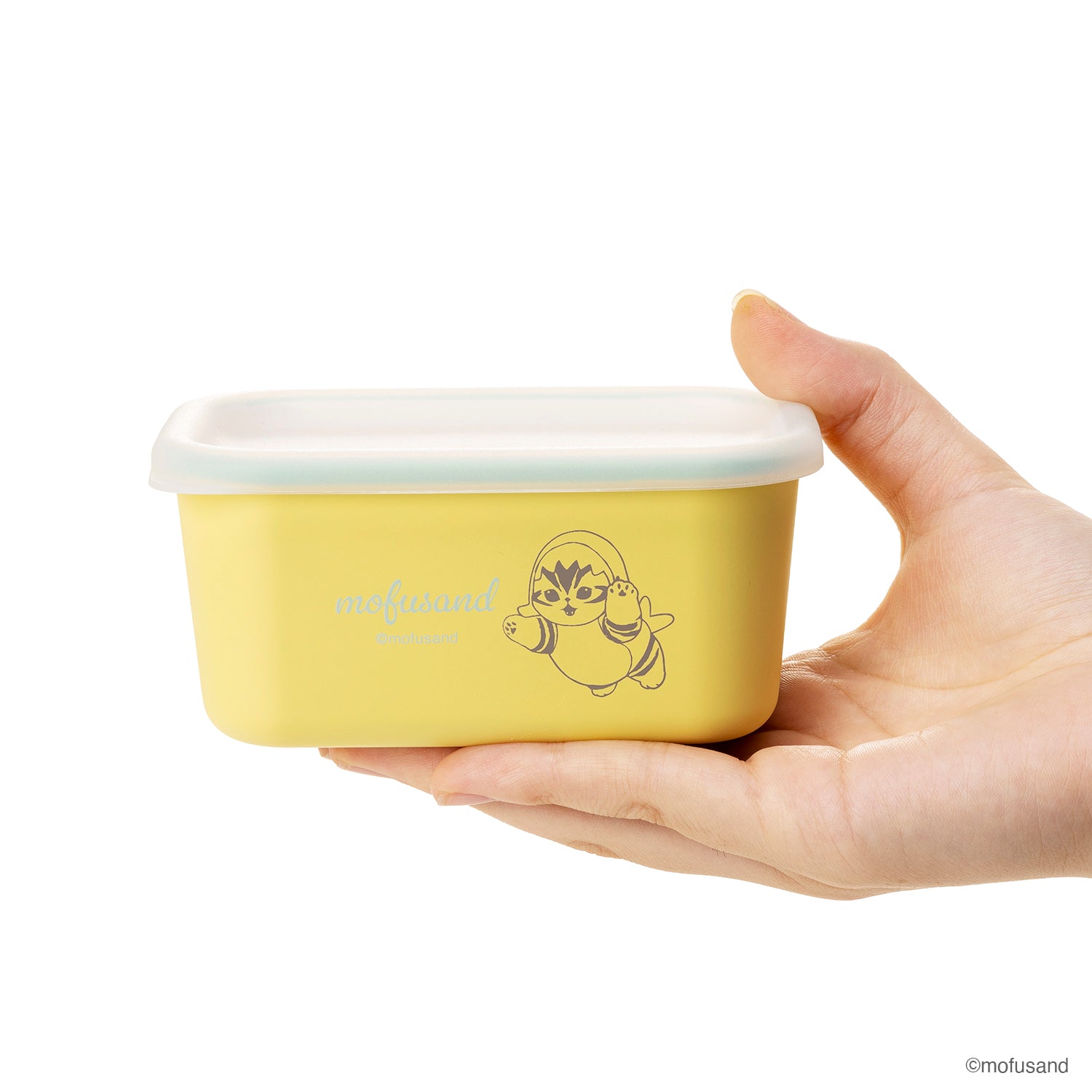 mofusand スクエアストッカーXS450ml サメにゃん(イエロー) | mofusand
