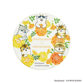 mofusand × HIBIYA-KADAN Absorbent Coaster (Orange)