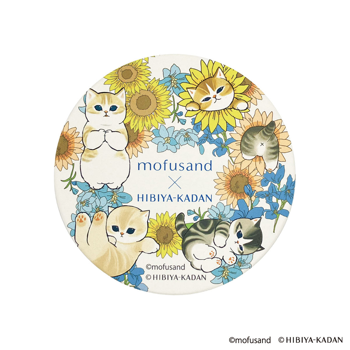 mofusand×日比谷花壇 吸水コースター(ブルー)