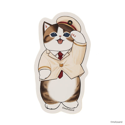 mofusand Die-Cut Sticker (Stationmaster)