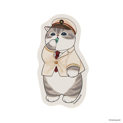 mofusand Die-Cut Sticker (Whistling Cat)
