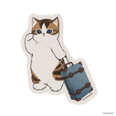mofusand Die-Cut Sticker (Blue Suitcase)