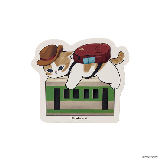 mofusand Die-Cut Sticker (Train)