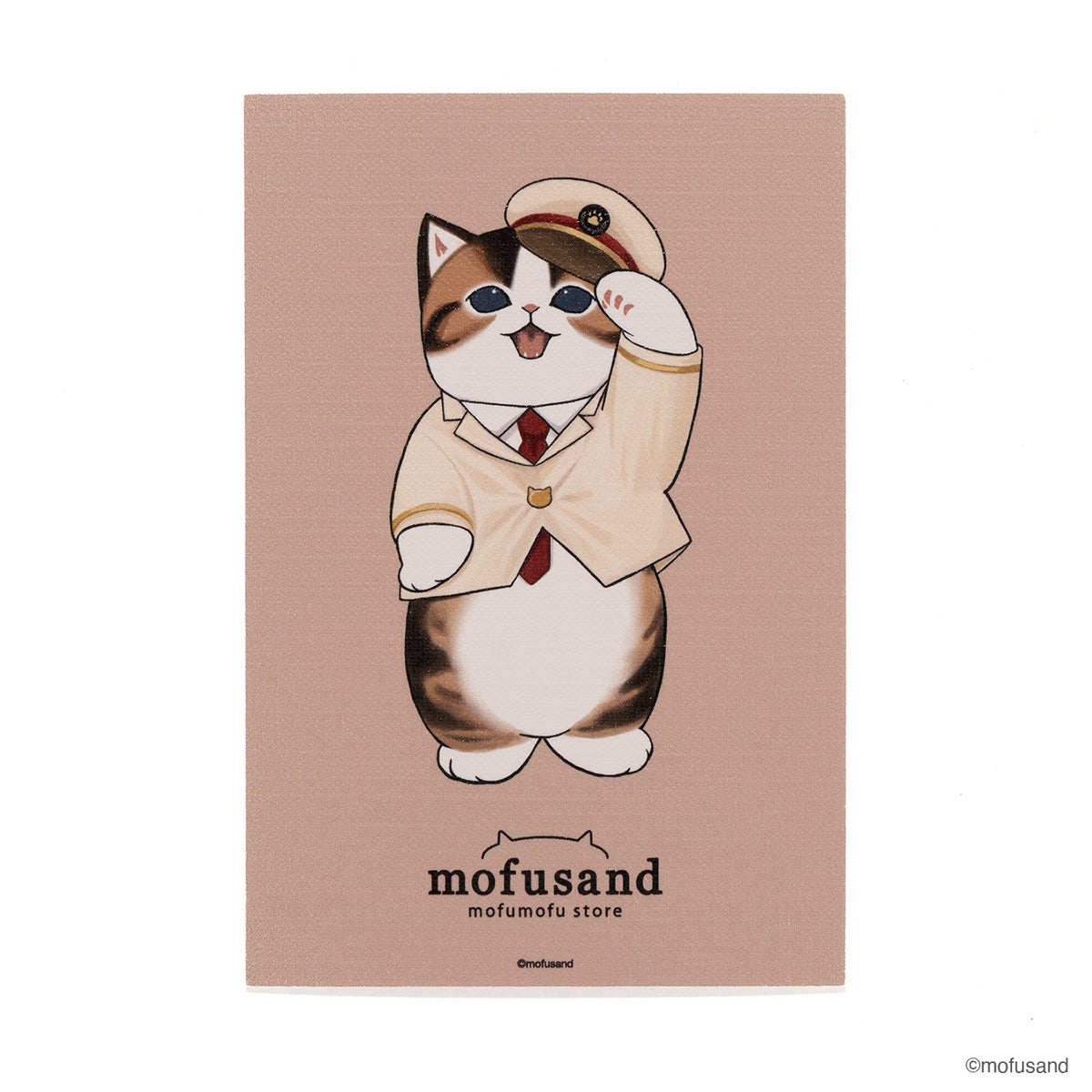 mofusand スタンド絵葉書(駅長)