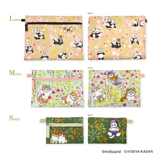 mofusand × HIBIYA-KADAN 3-Piece Pouch Set