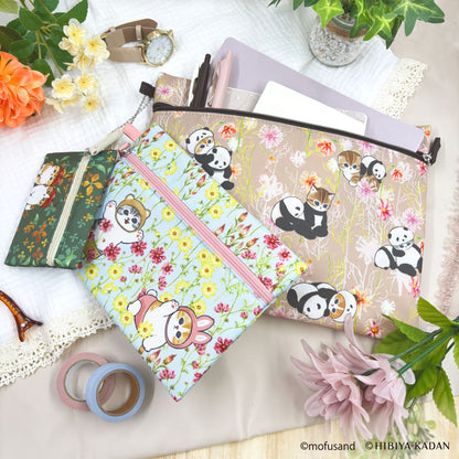 mofusand × HIBIYA-KADAN 3-Piece Pouch Set