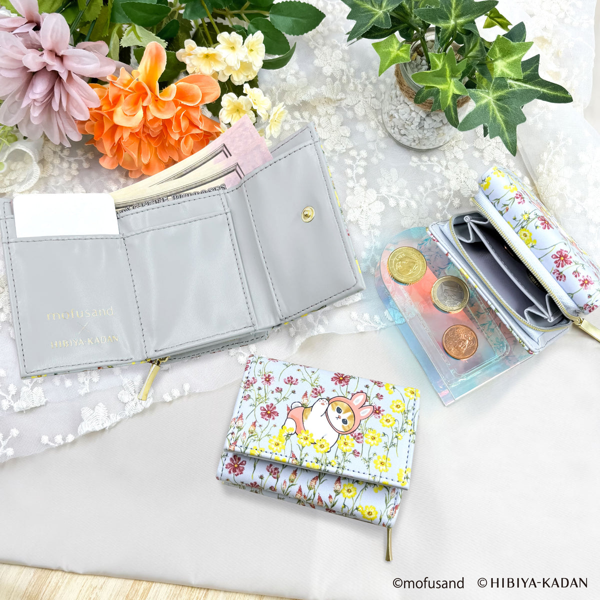 mofusand × HIBIYA-KADAN Trifold Wallet