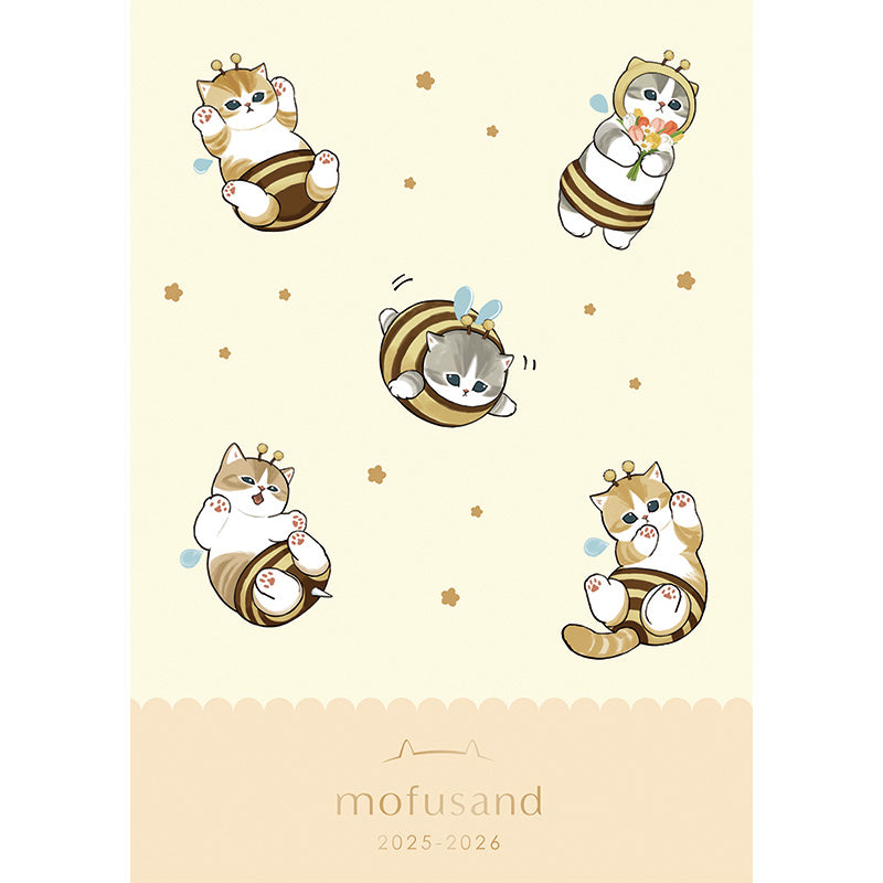 mofusand A6 Monthly Diary (Bee Meow)