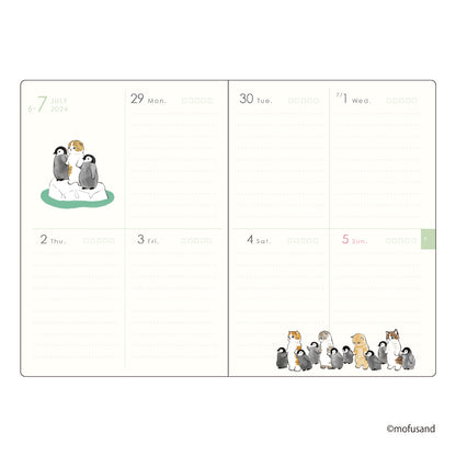 mofusand B6 Weekly Block Planner 2026(Penguin Meow)