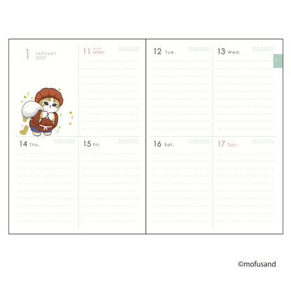 mofusand B6 Block Weekly Diary 2027 (Let's Play!)
