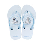 mofusand 人字拖（粉彩鲨鱼猫・浅蓝）