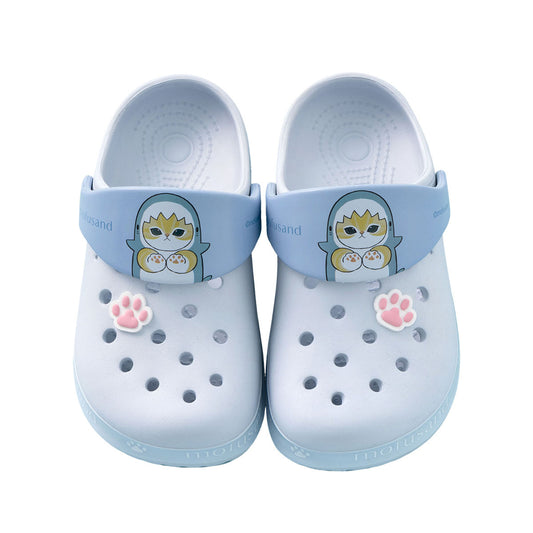 mofusand Molded Clogs (Pastel Shark Meow・SAX)