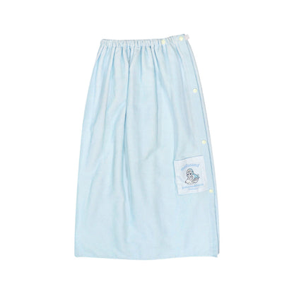 mofusand 带口袋裹身毛巾（粉彩鲨鱼猫・蓝色）