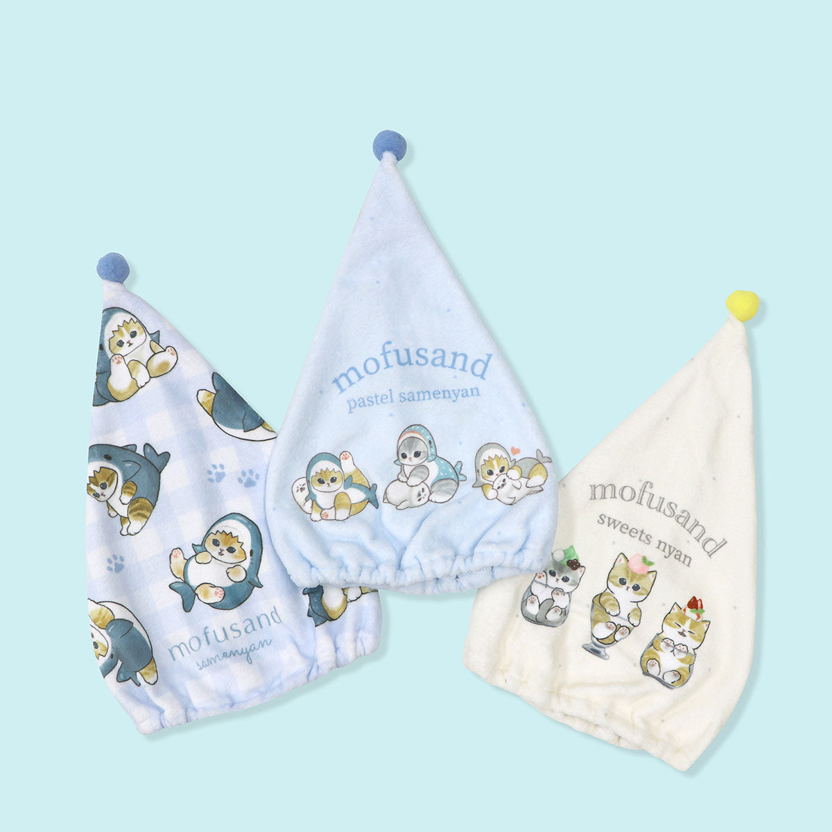 mofusand Towel Cap (Meows And Sweets・Beige)