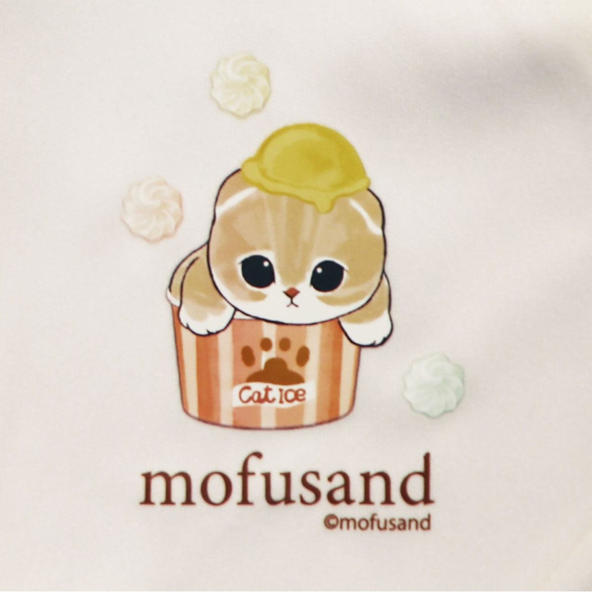 mofusand ラッシュガード女児小寸(スイーツにゃん・アイボリ