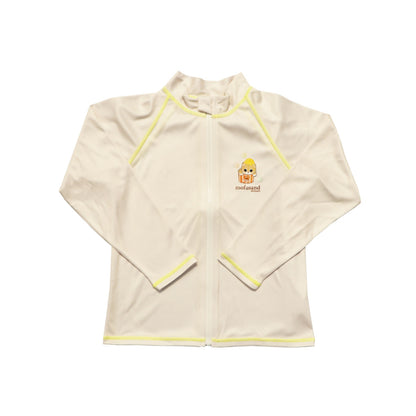 mofusand Girls Rash Guard Small Size (Meows And Sweets・Ivory)