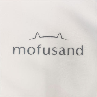 mofusand Girls Rash Guard Large Size (Pastel Shark Meow・Ivory)